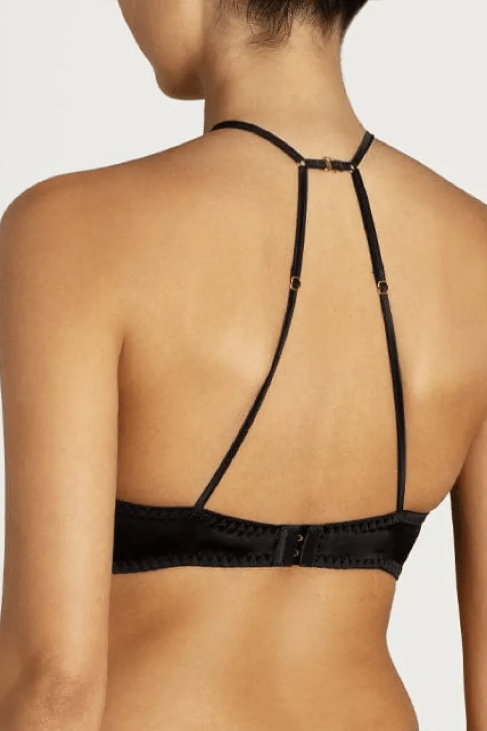 Athena Quarter Cup Bra Black