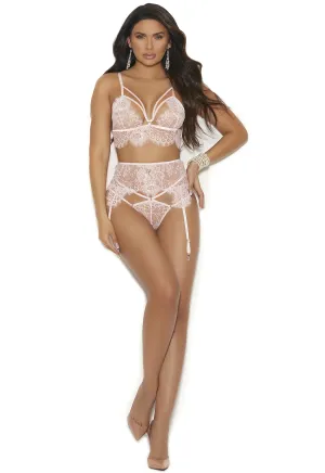 Blush bralette lingerie set