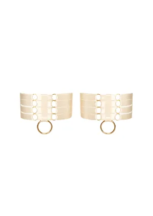 Bondage Webbed Garter Cream