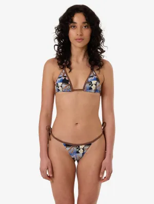 Dalia Micro String Bikini Bottom - Coffee
