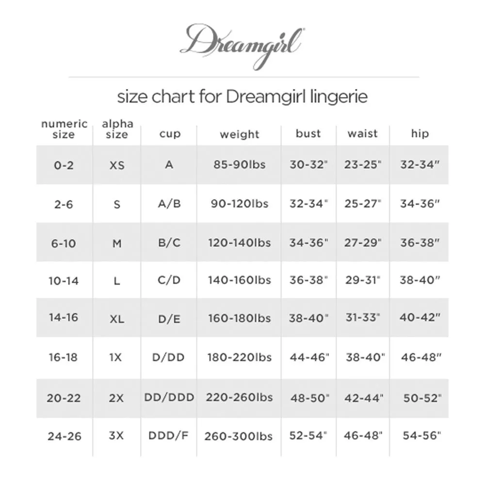 Dreamgirl Criss-Cross Lace Panty