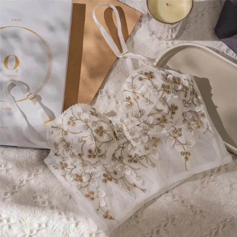 French Brassier Floral Lingerie Set
