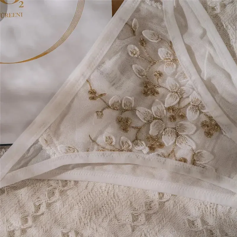French Brassier Floral Lingerie Set