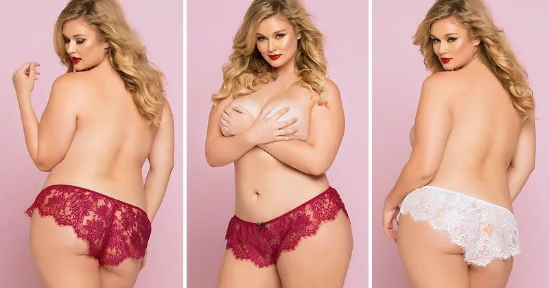 I Dare Ya Lace Boxers 2 Pack Plus Size