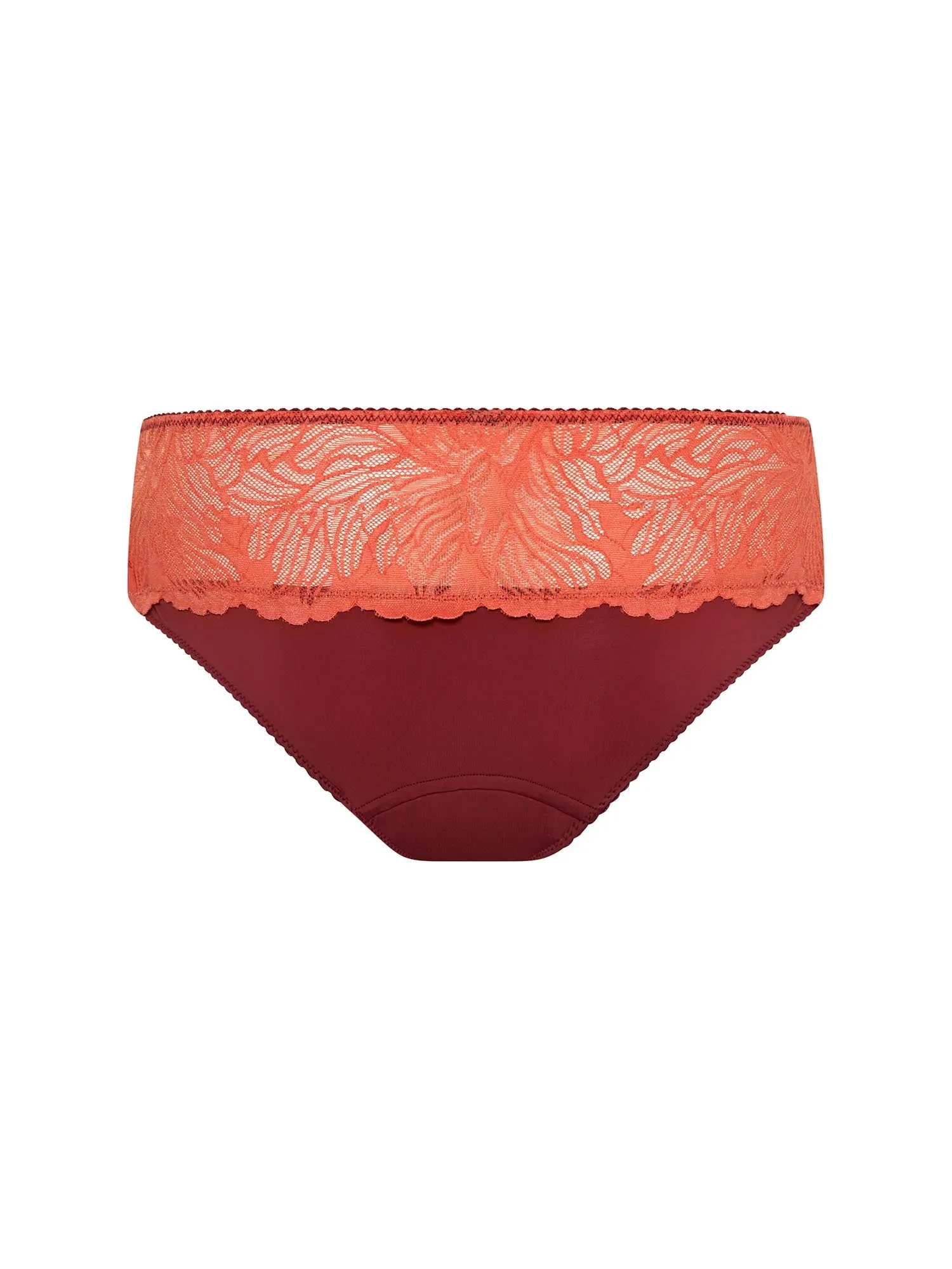 Ines Midi Brief Moderate Bordeaux Red