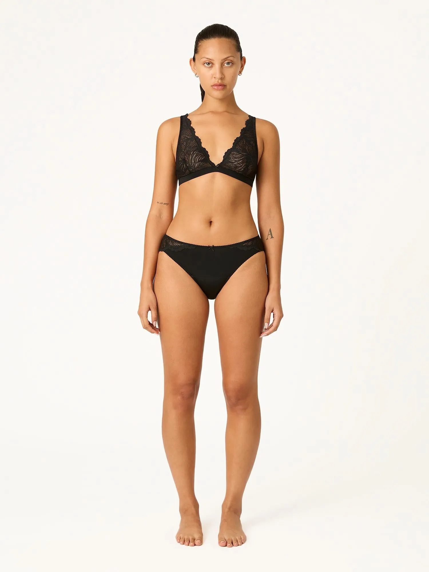 Ines Midi Brief Moderate Noir Black