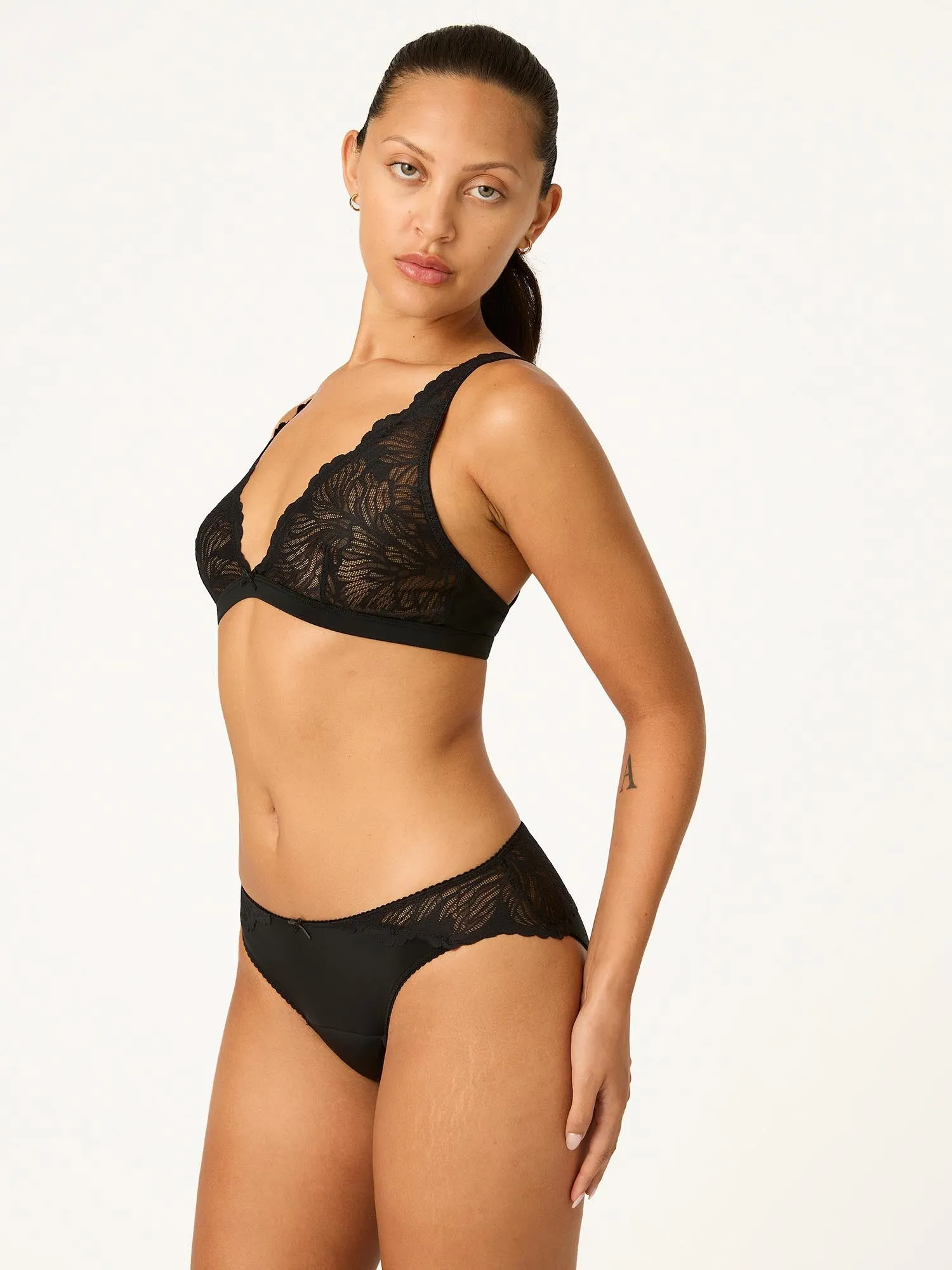 Ines Midi Brief Moderate Noir Black