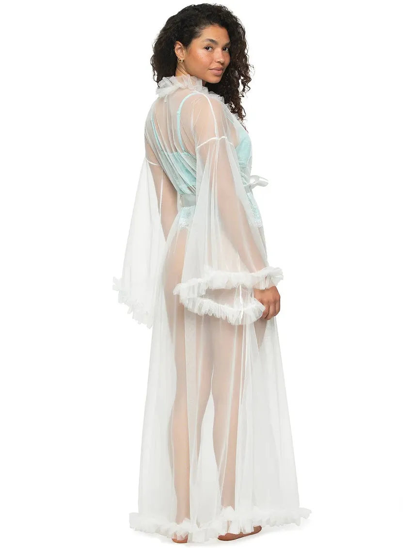 Jezebel Veil Tulle Ruffle Robe
