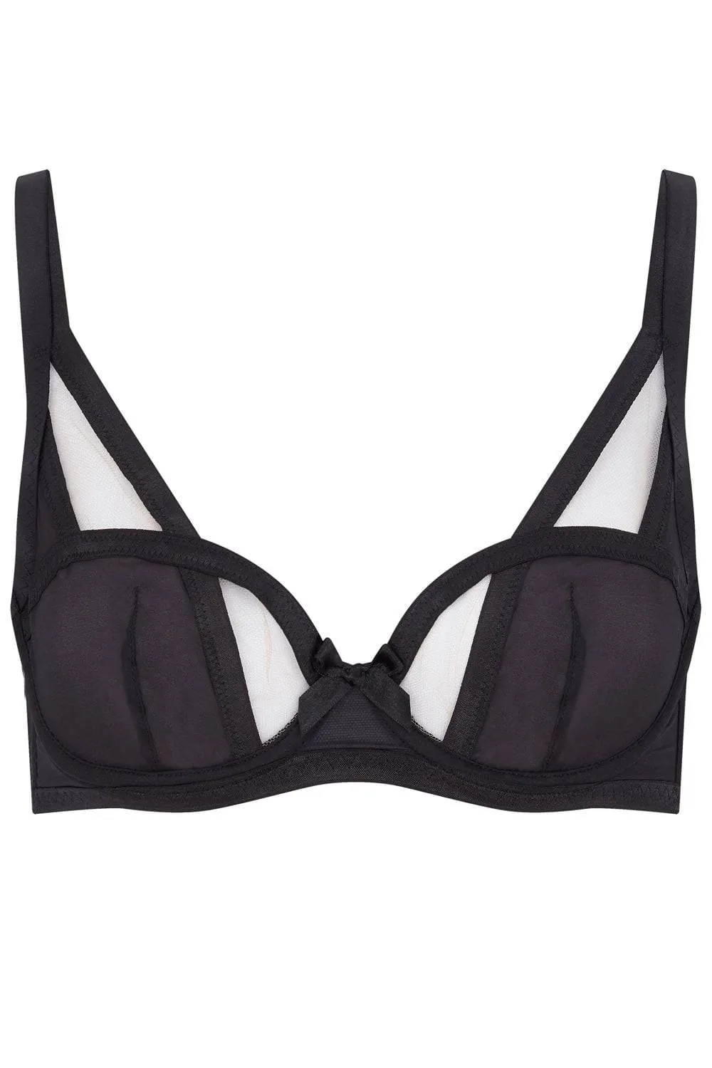Joan Underwired Balconette Bra Black