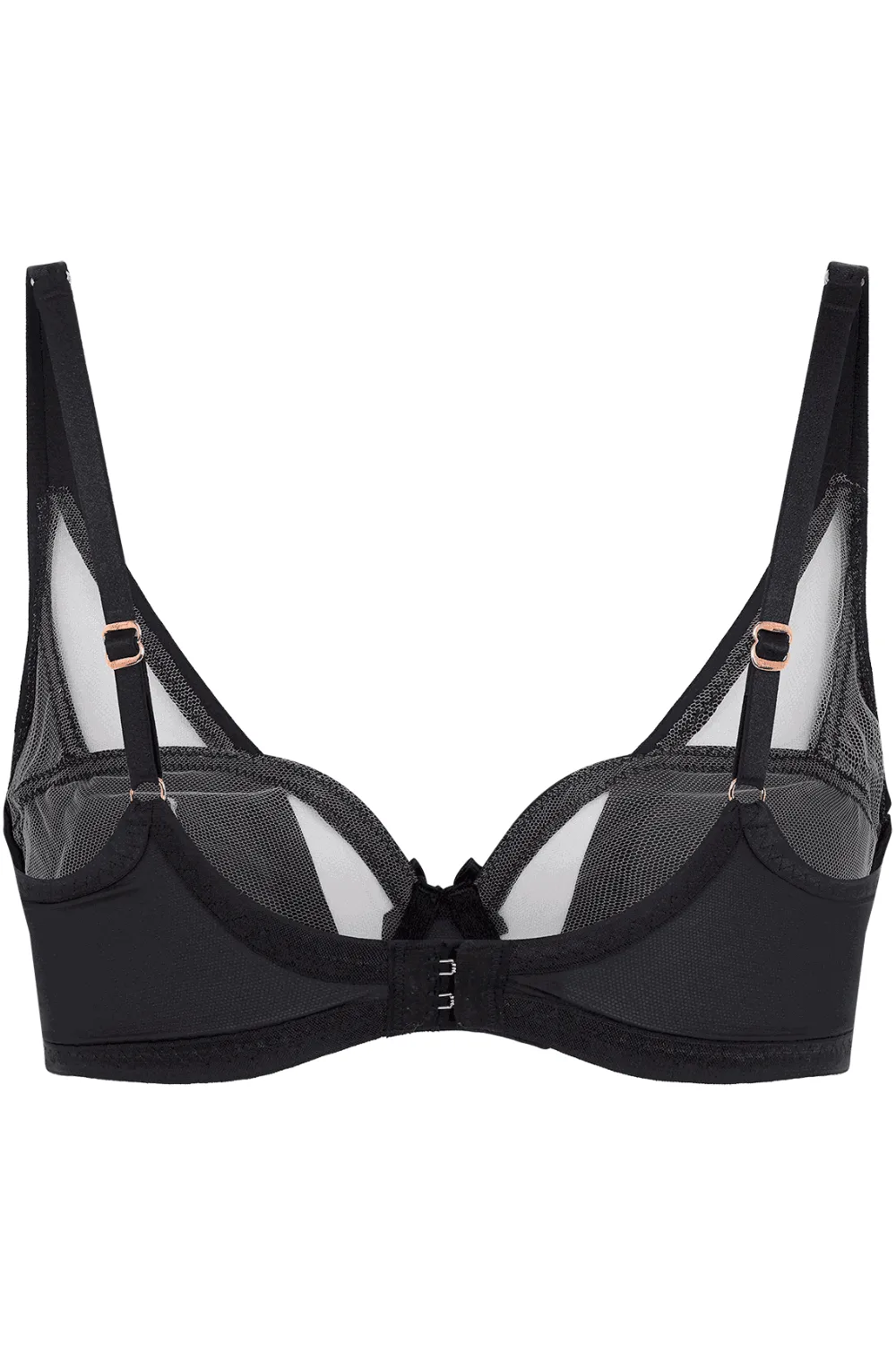 Joan Underwired Balconette Bra Black