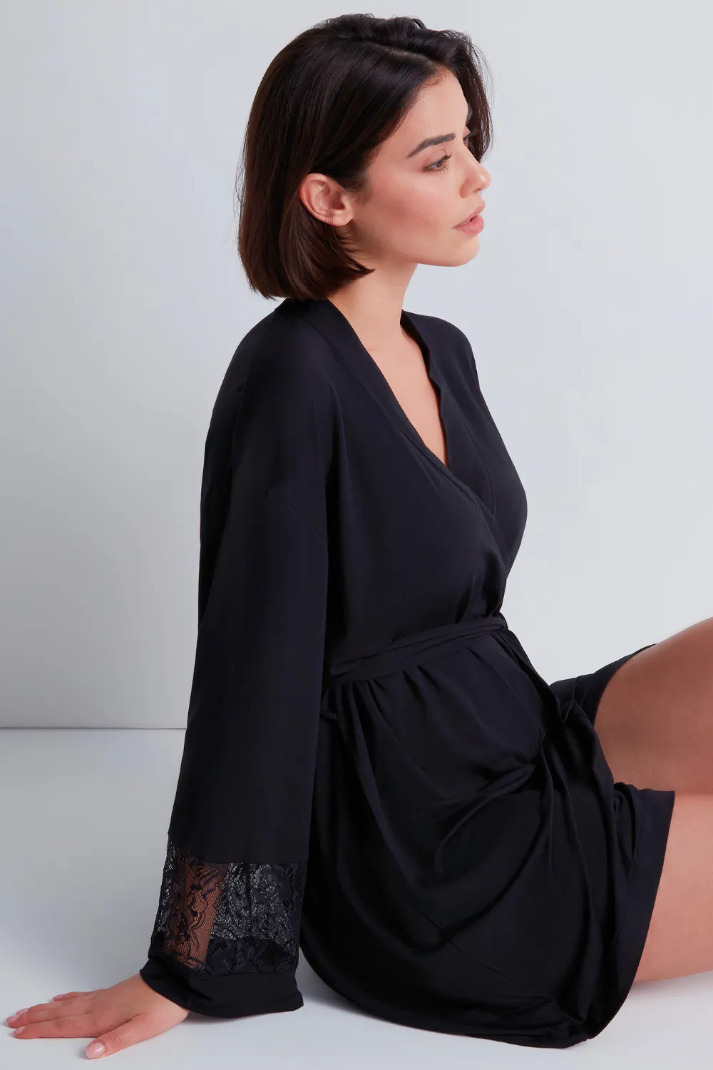 Lazy Days Kimono in Black