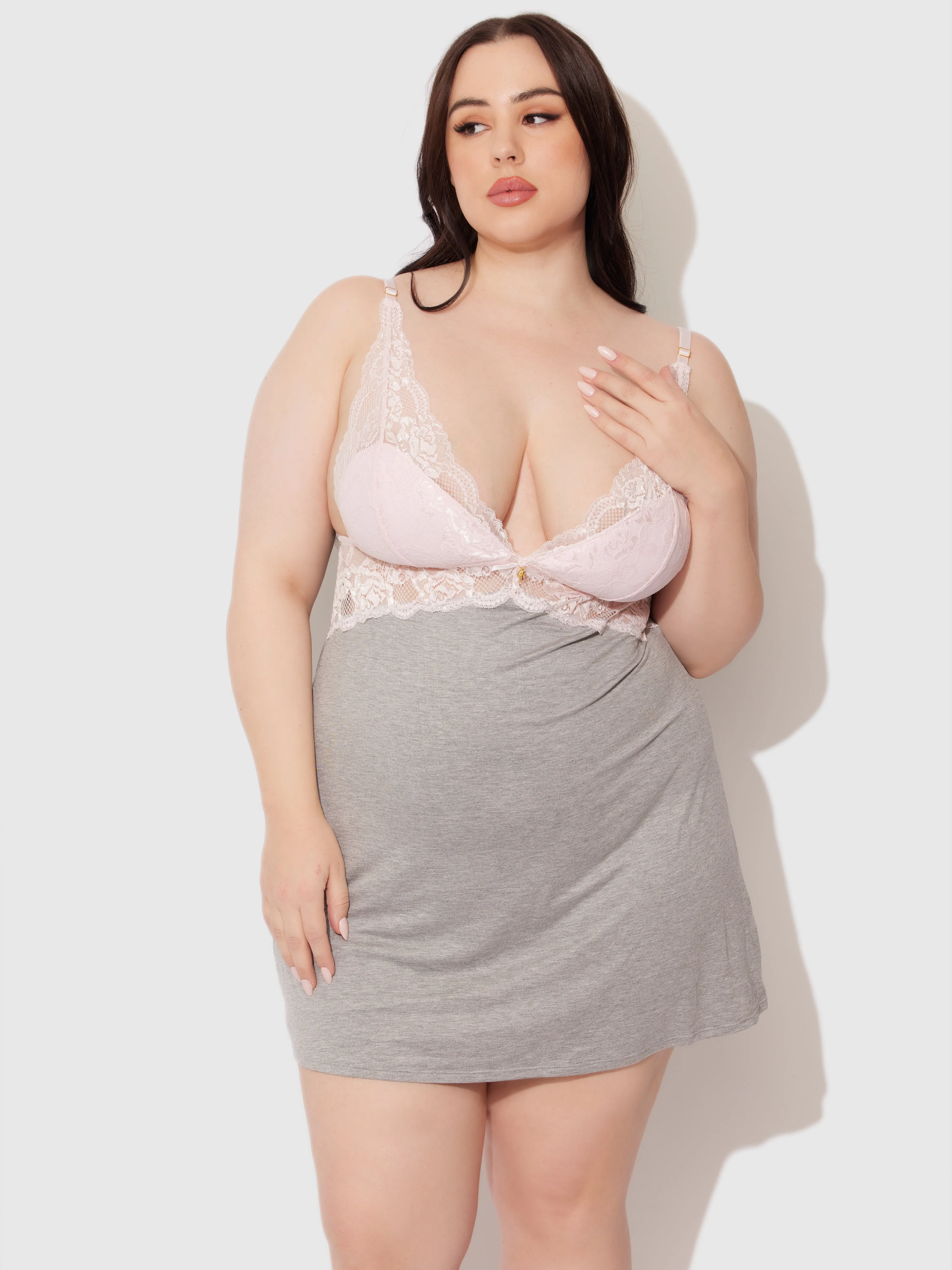 Lily Jersey & Lace Sleep Slip