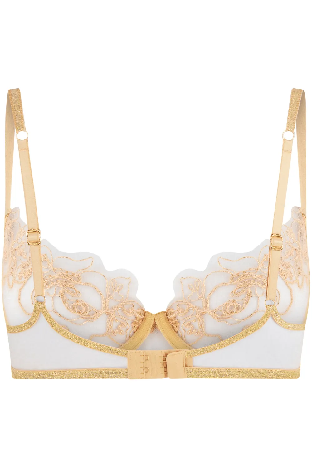 Lindie Demi Cup Plunge Bra Gold