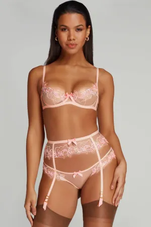 Lindie Suspender Belt Baby Pink, Size 4 (UK 12)