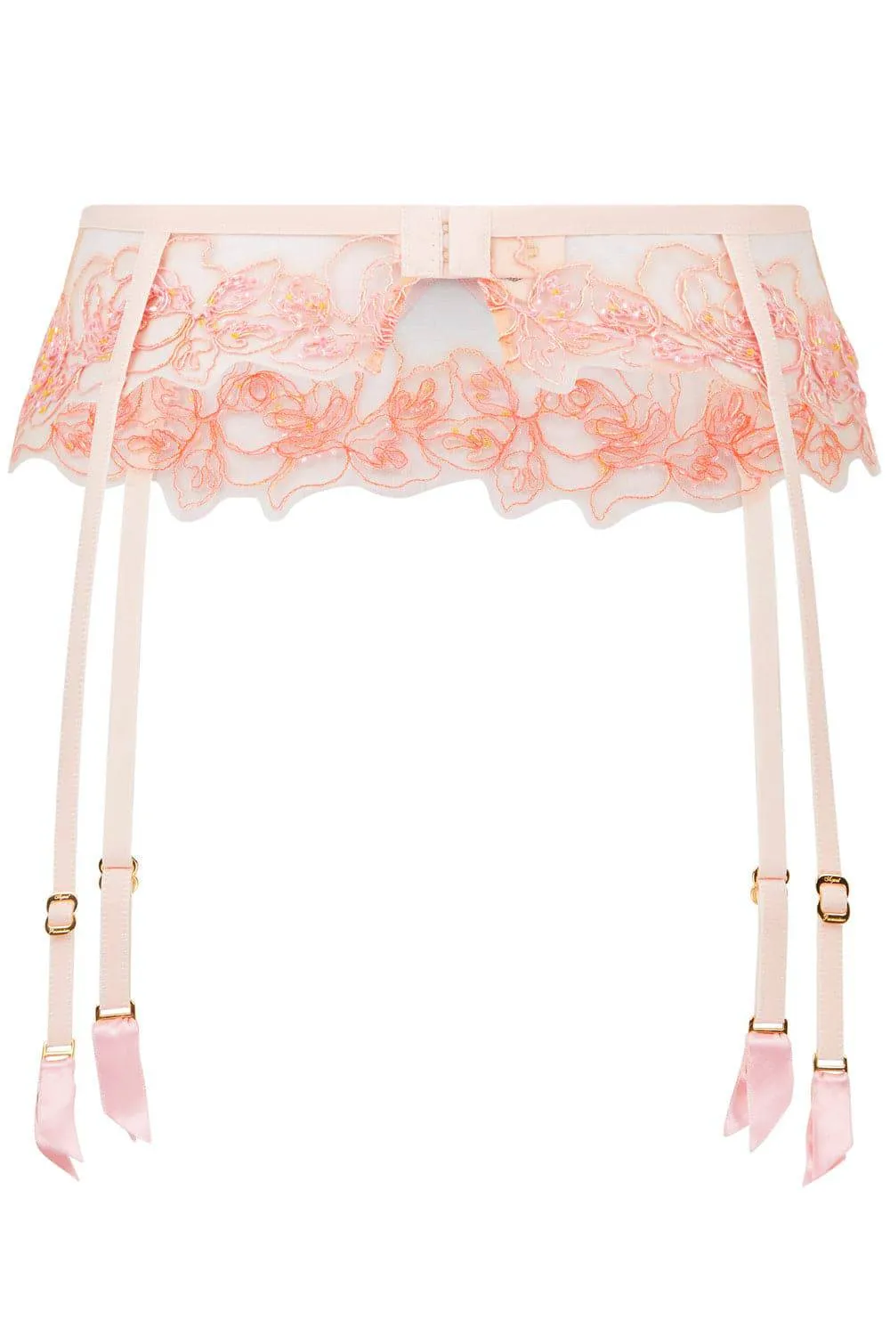 Lindie Suspender Belt Baby Pink, Size 4 (UK 12)
