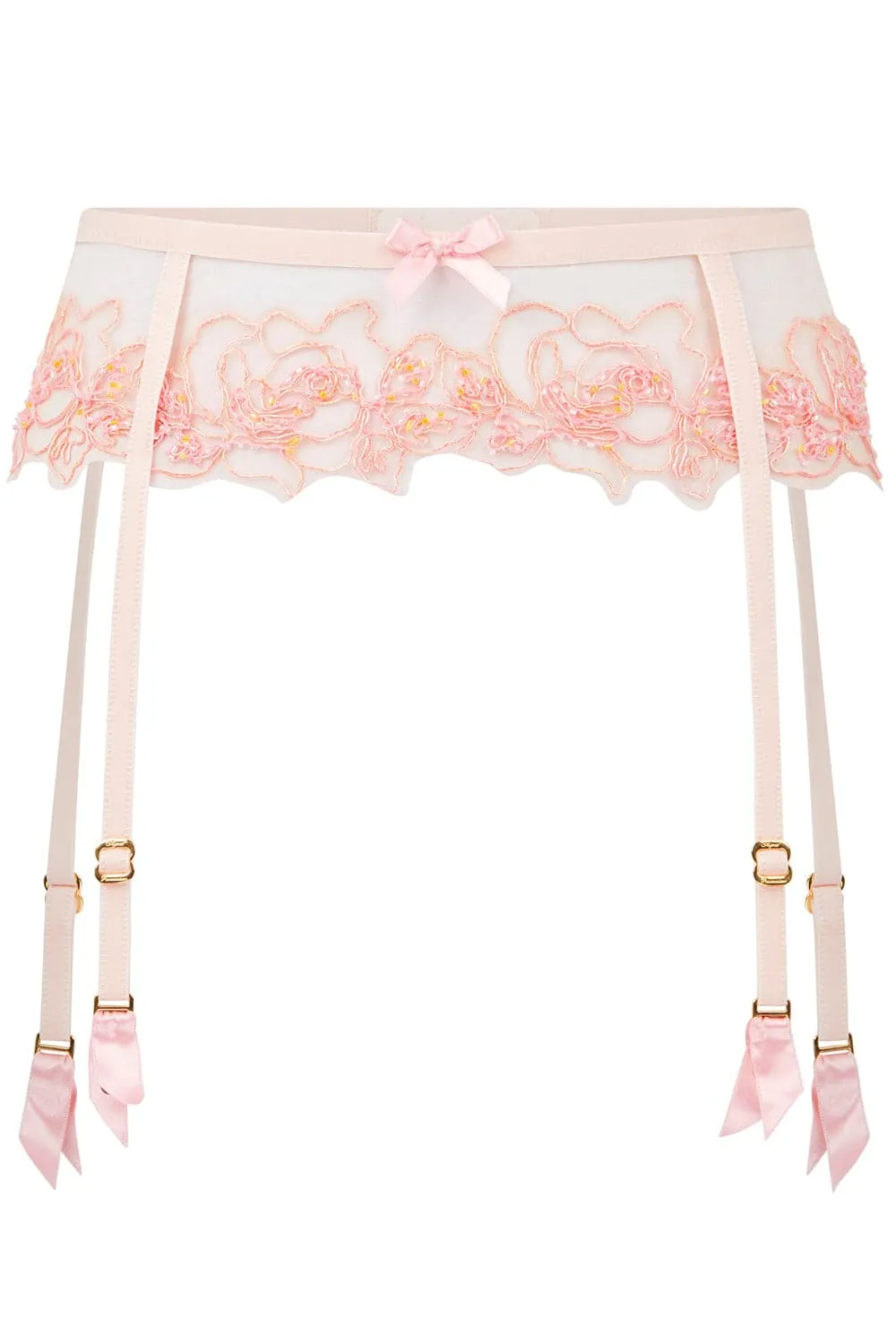 Lindie Suspender Belt Baby Pink, Size 4 (UK 12)