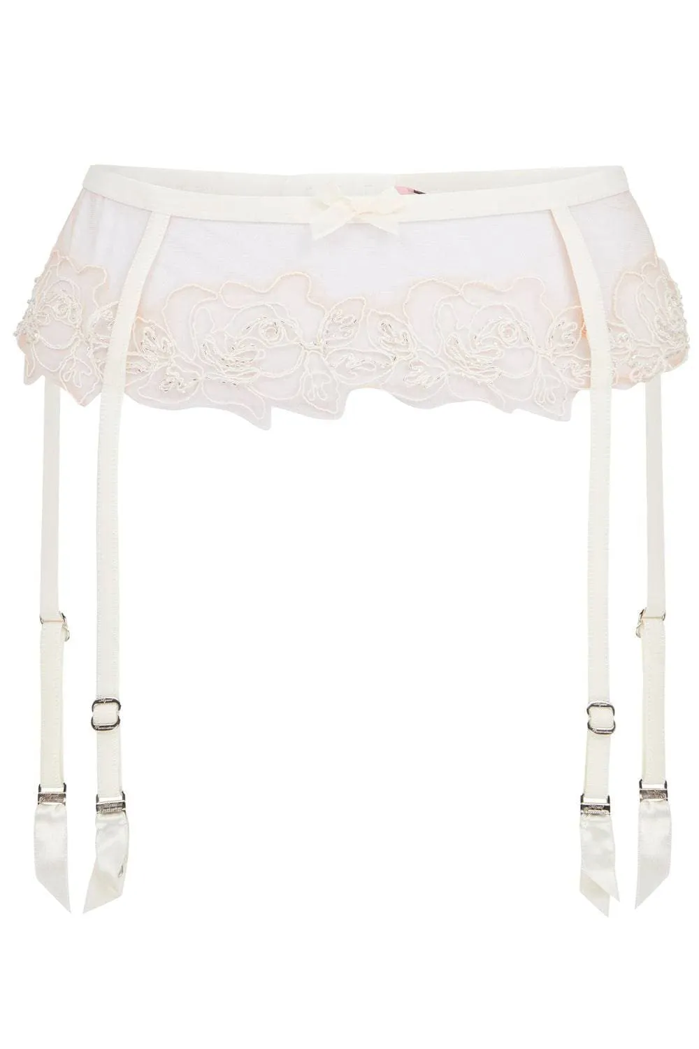 Lindie Suspender Belt Ivory