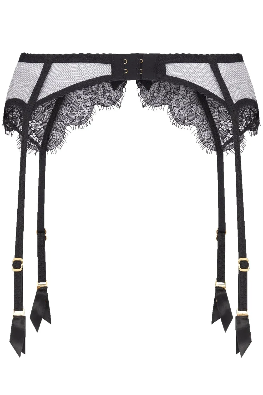 Lorna Lace Suspender Belt Black