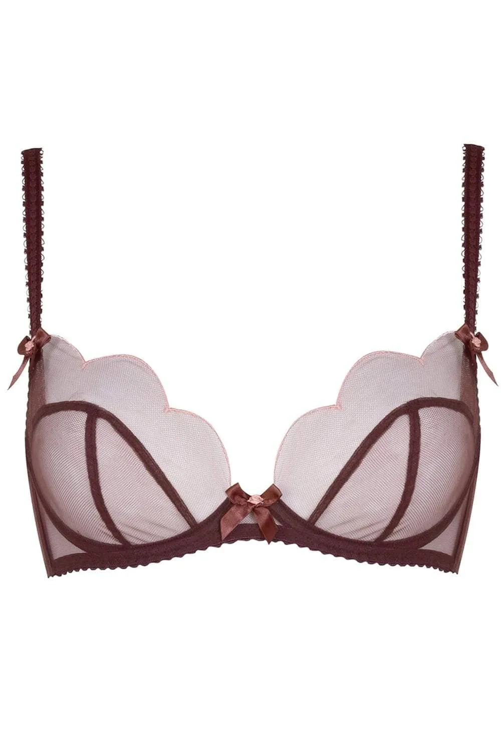 Lorna Plunge Bra in Chestnut