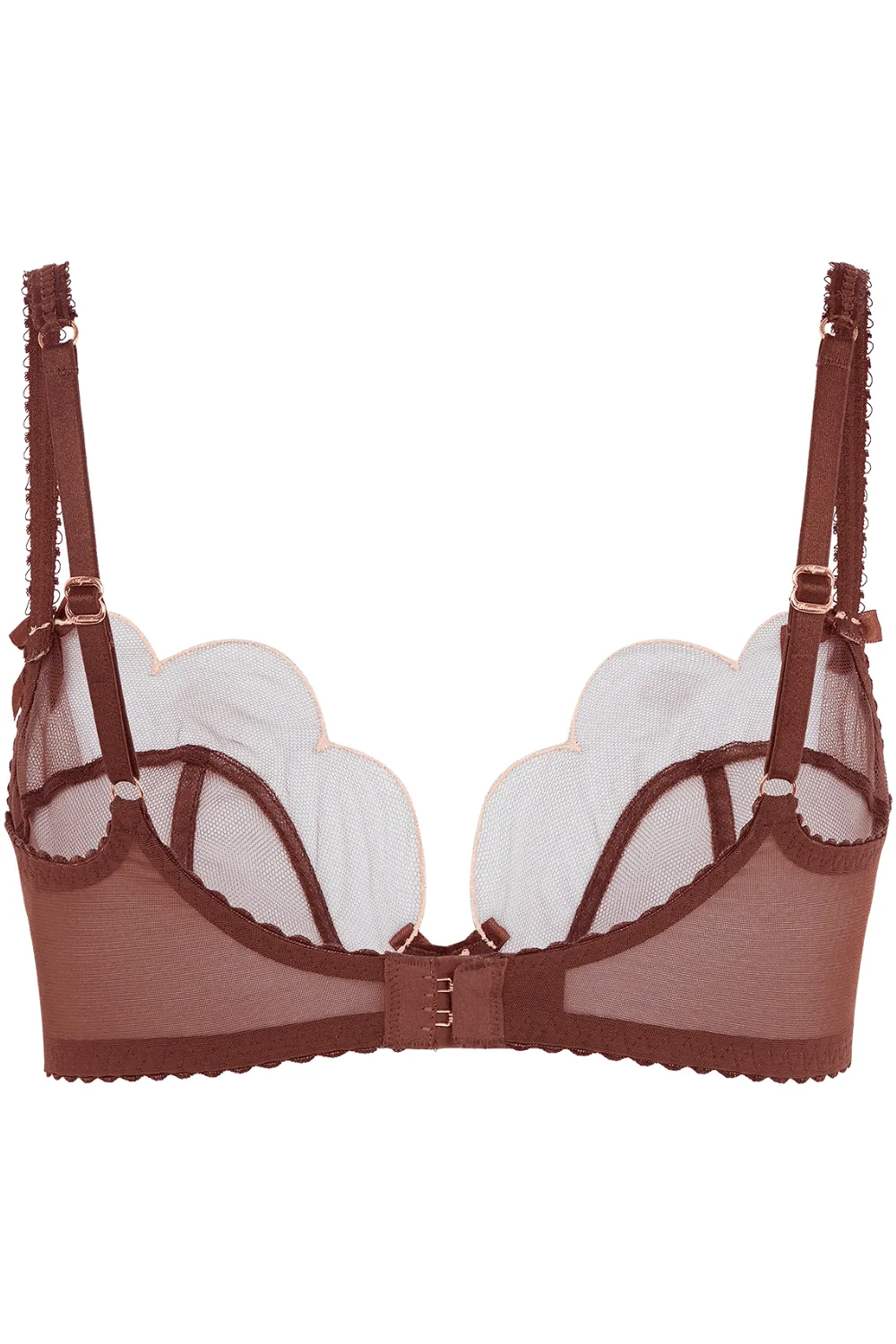 Lorna Plunge Bra in Chestnut