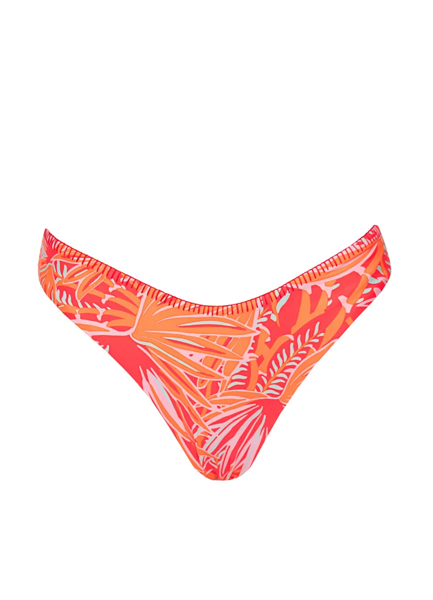 Maaji Coral Foliage Flirt Low Rise Thin Side Bikini Bottom