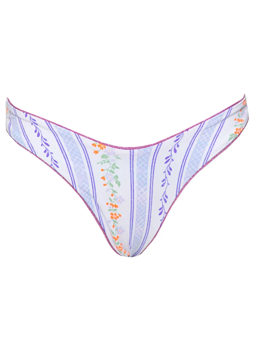 Maaji Pink Prism Splendour Regular Rise Thin Side Bikini Bottom