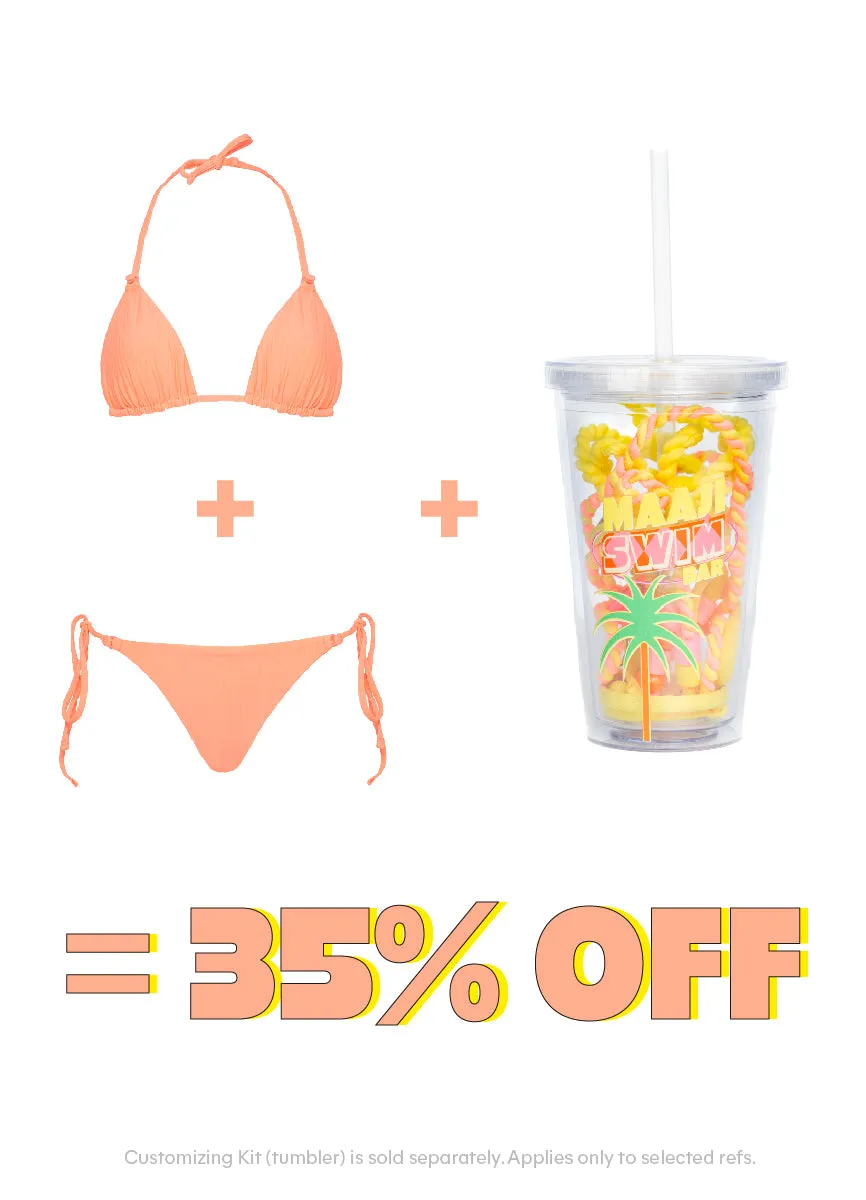 Maaji Watermelon Daiquiri Sunlight Regular Rise Tie Side Bikini Bottom
