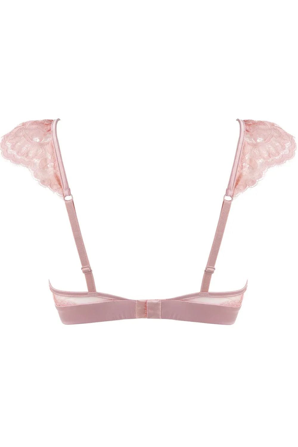 Marlene Triangle Bra with Swarovski Crystals in Pink