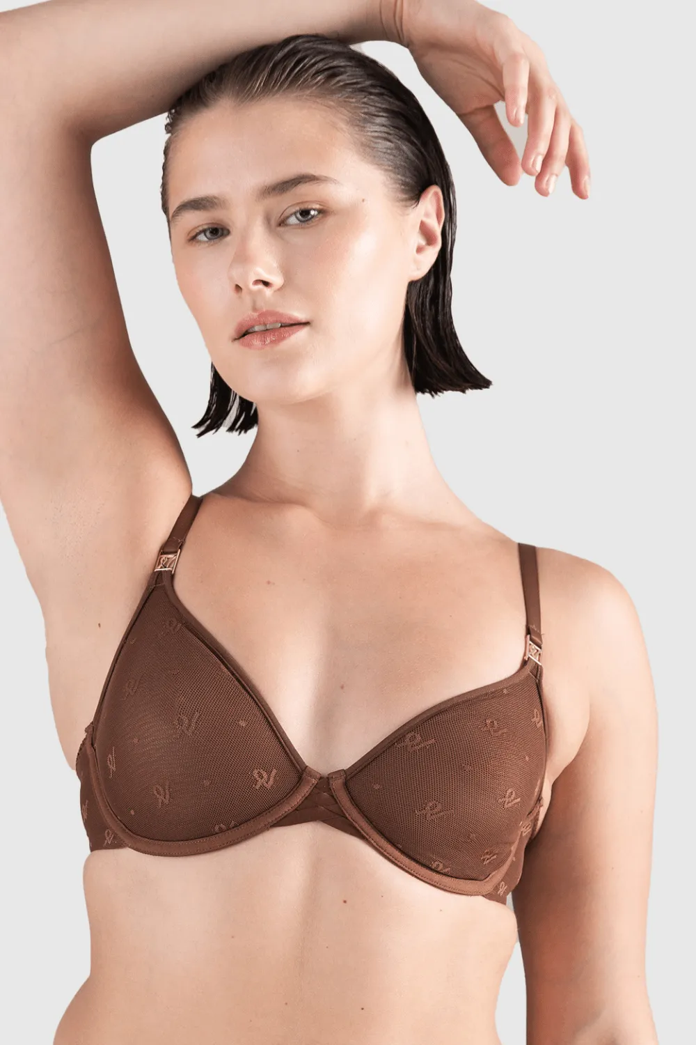 Monogram Mesh Demi Bra