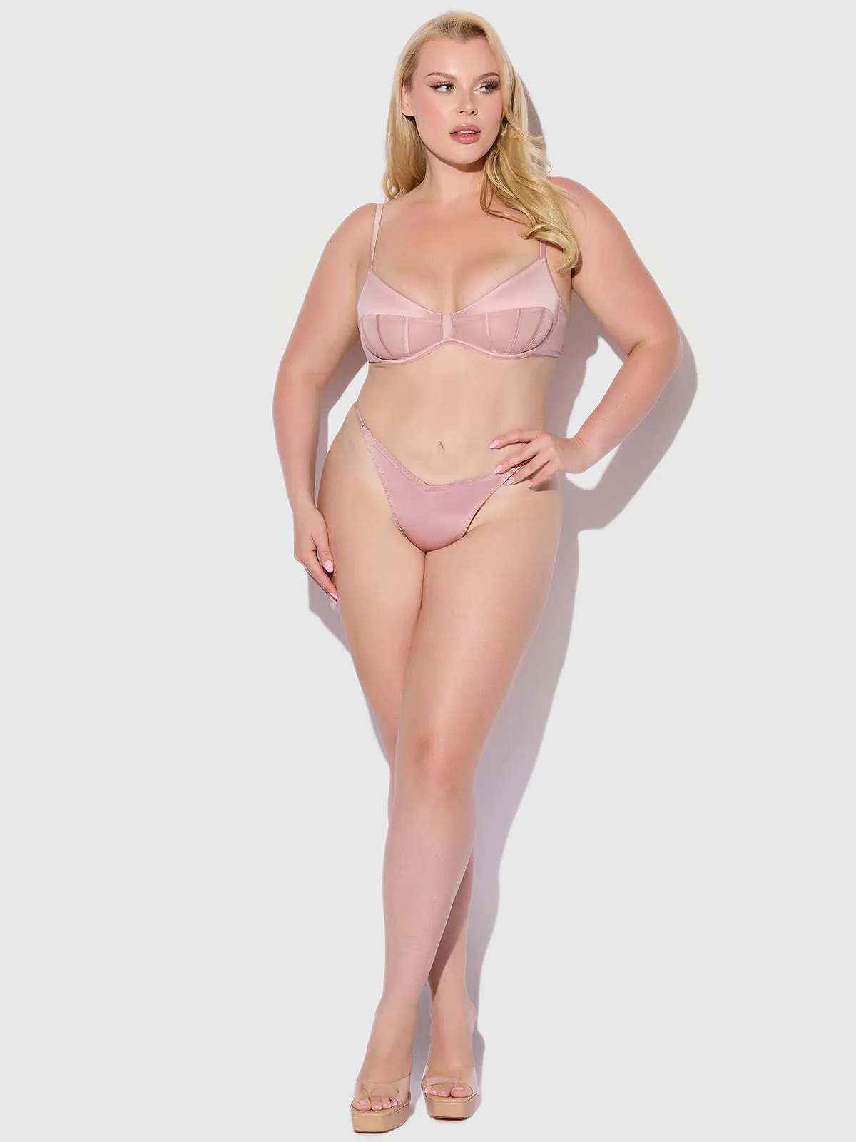 Petra Slider Side Satin Thong