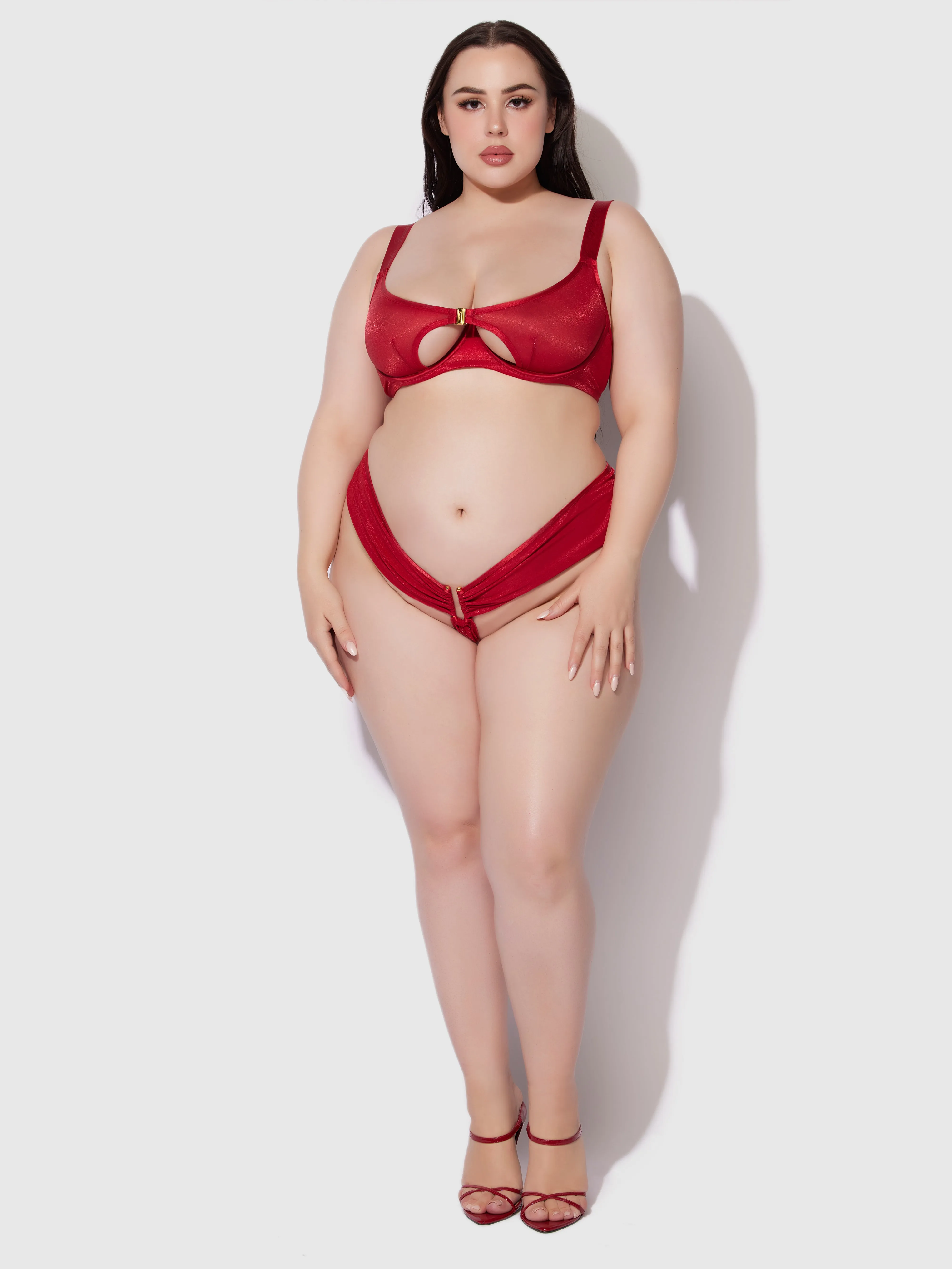 Pia Unlined Cutout Mesh Bra