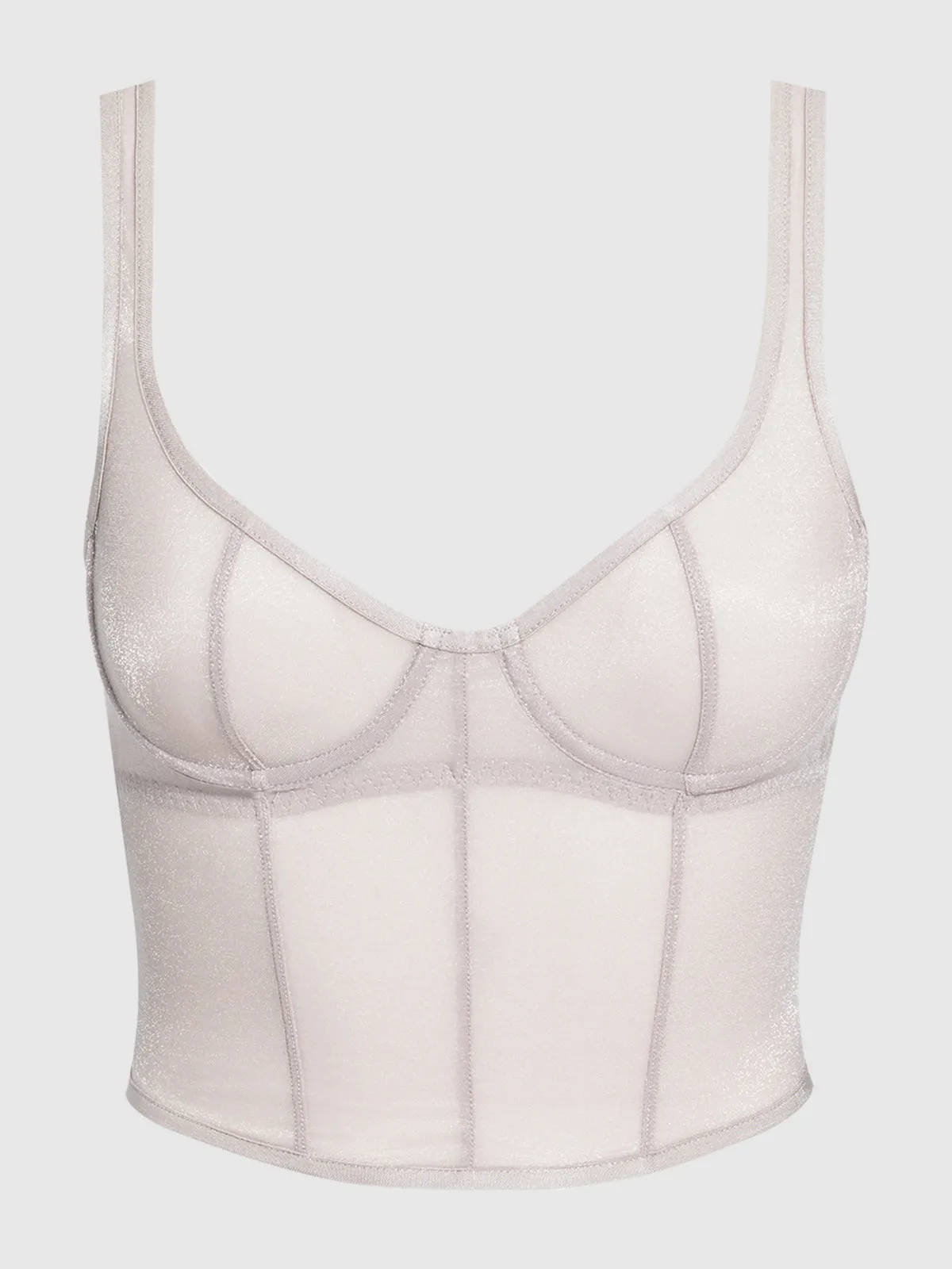 Pia Unlined Underwire Mesh Bustier