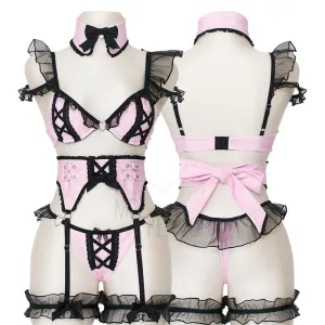 Pre-Order Jirai Kei Garter Lingerie Set