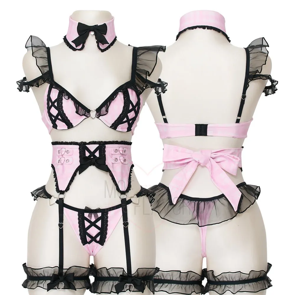 Pre-Order Jirai Kei Garter Lingerie Set