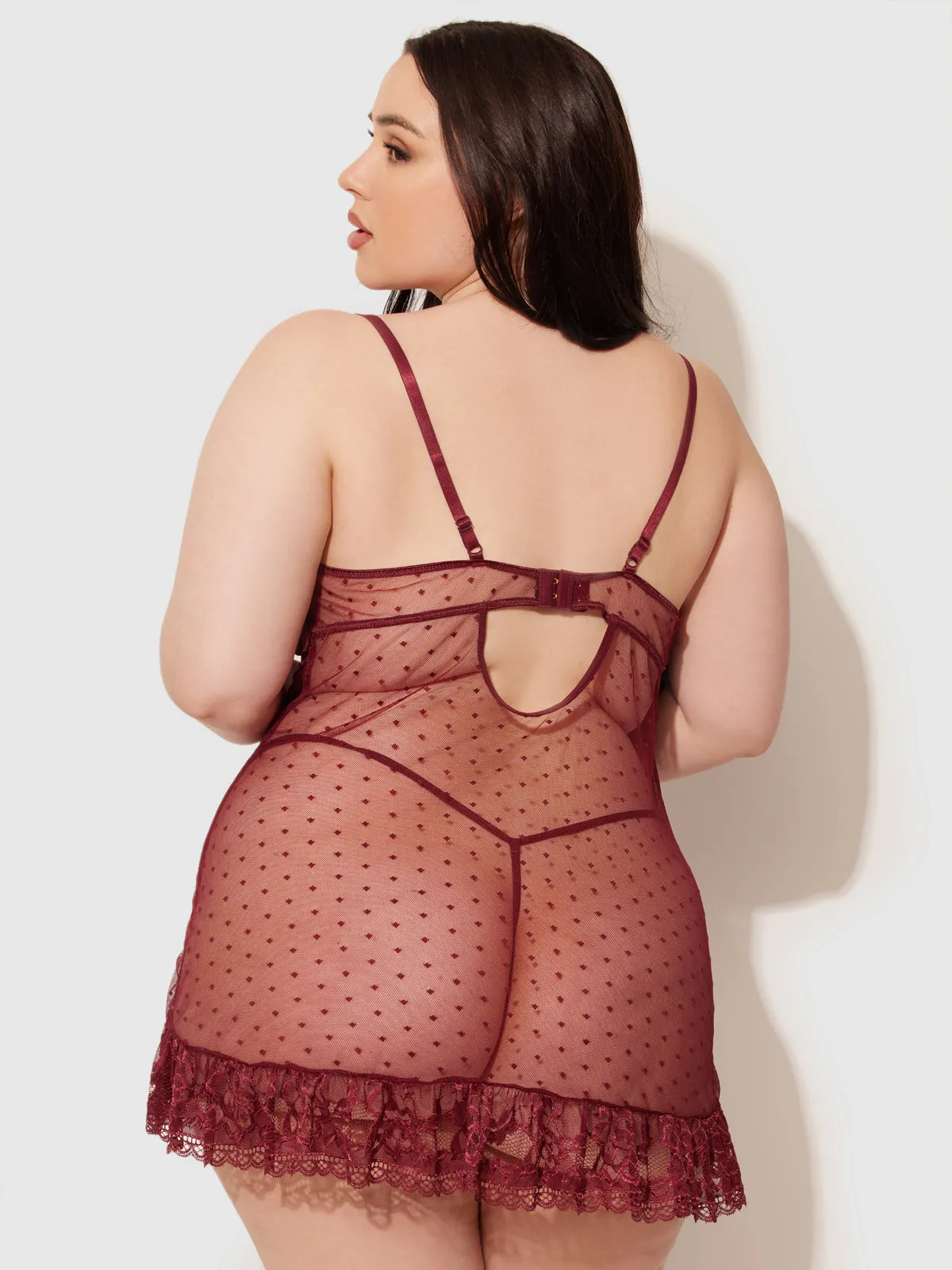 Riley Lace Babydoll Set