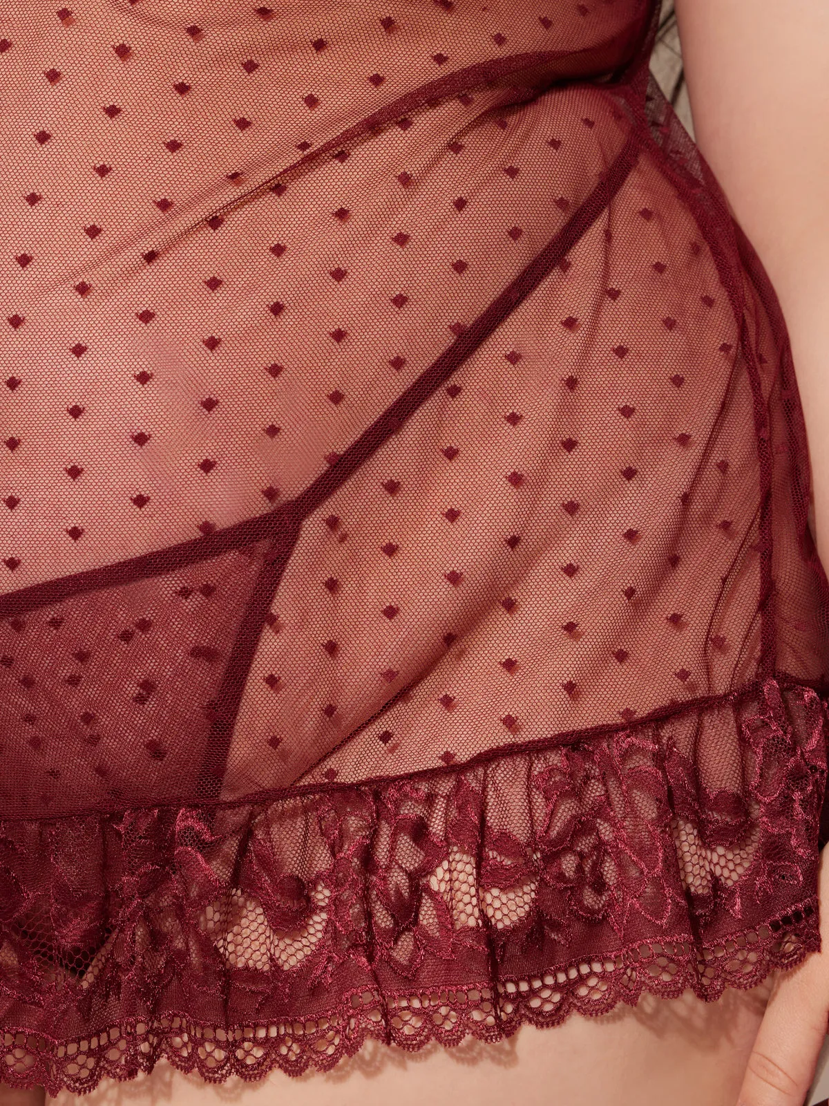 Riley Lace Babydoll Set