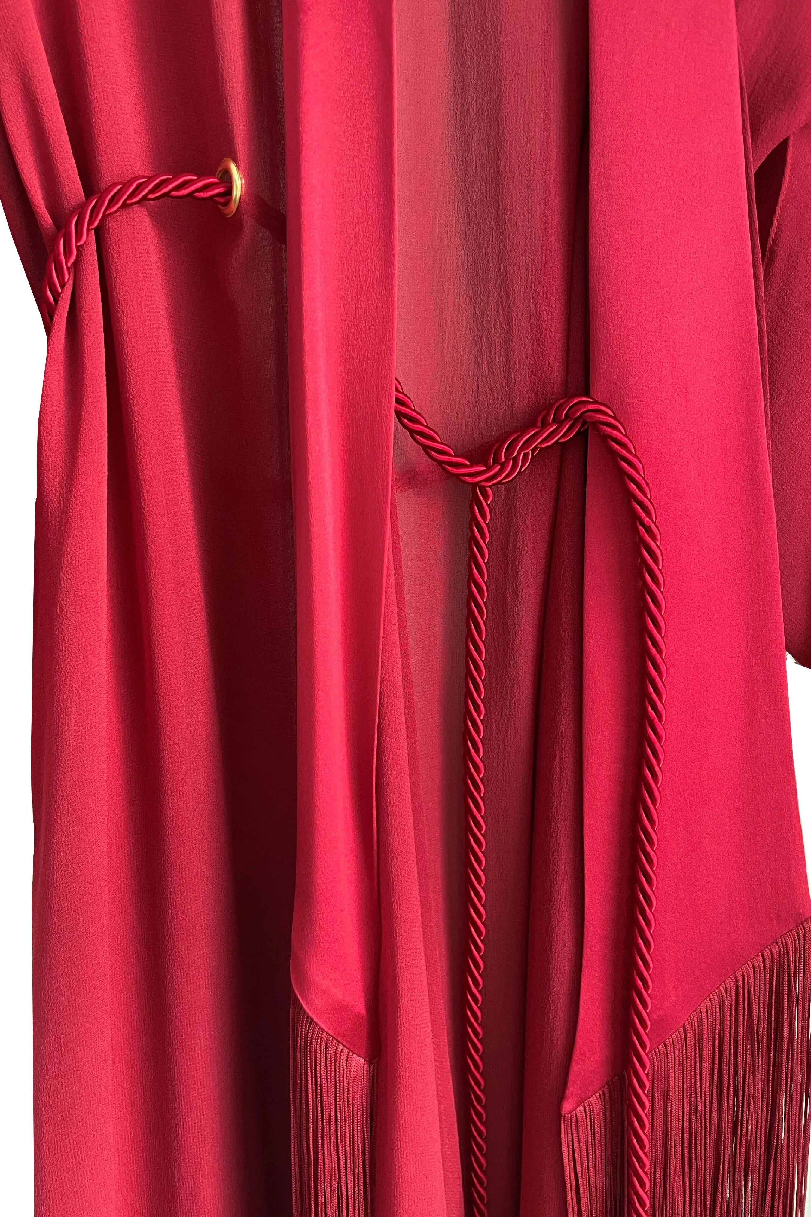 Rosalia Long Silk Robe