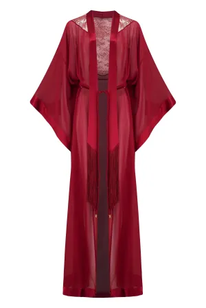 Rosalia Long Silk Robe
