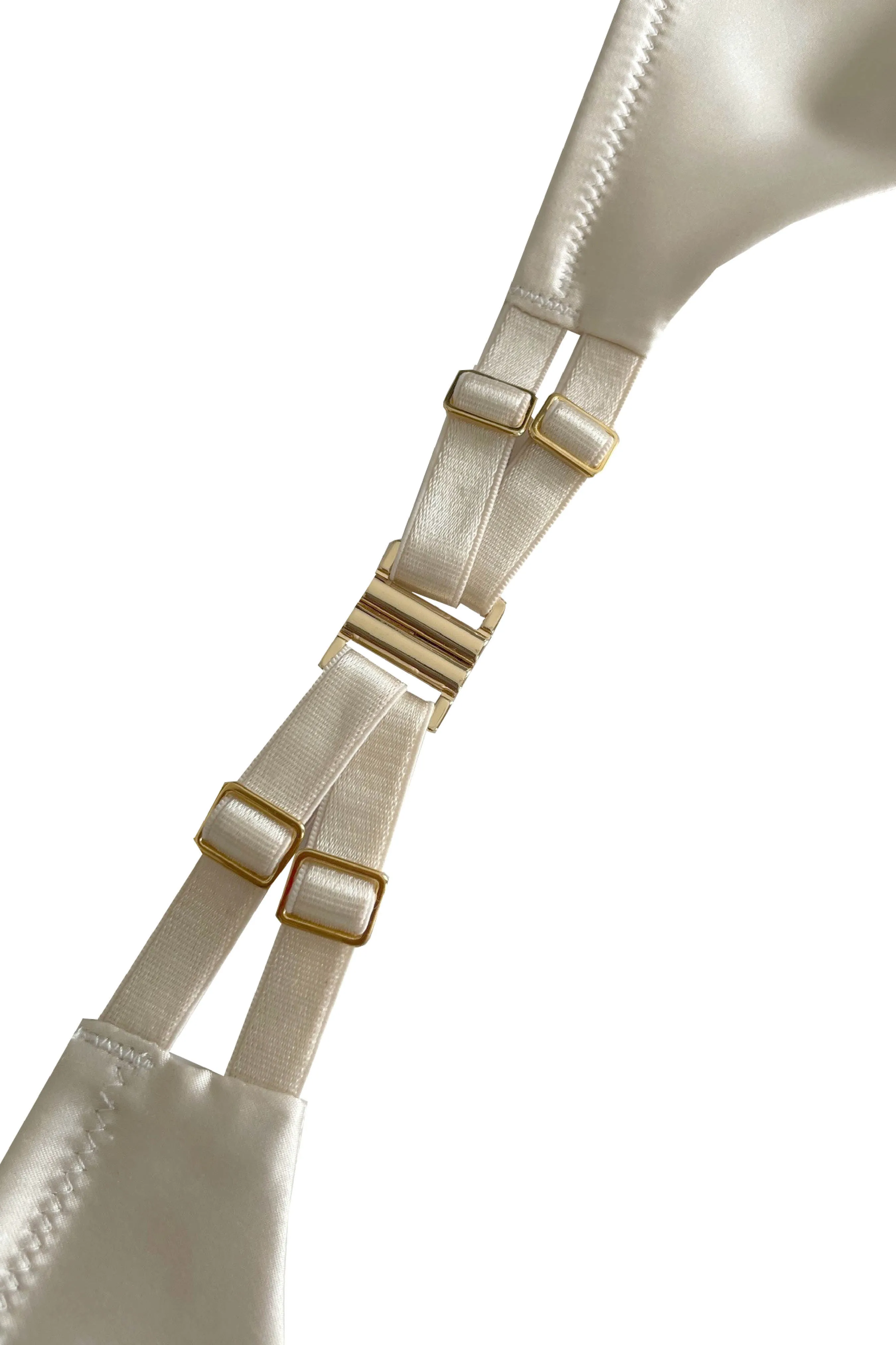 Rosalia Suspender in Oyster Blush