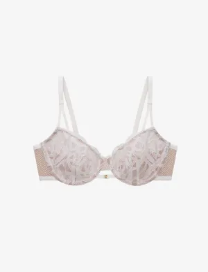 Rose Lace Unlined Demi Bra