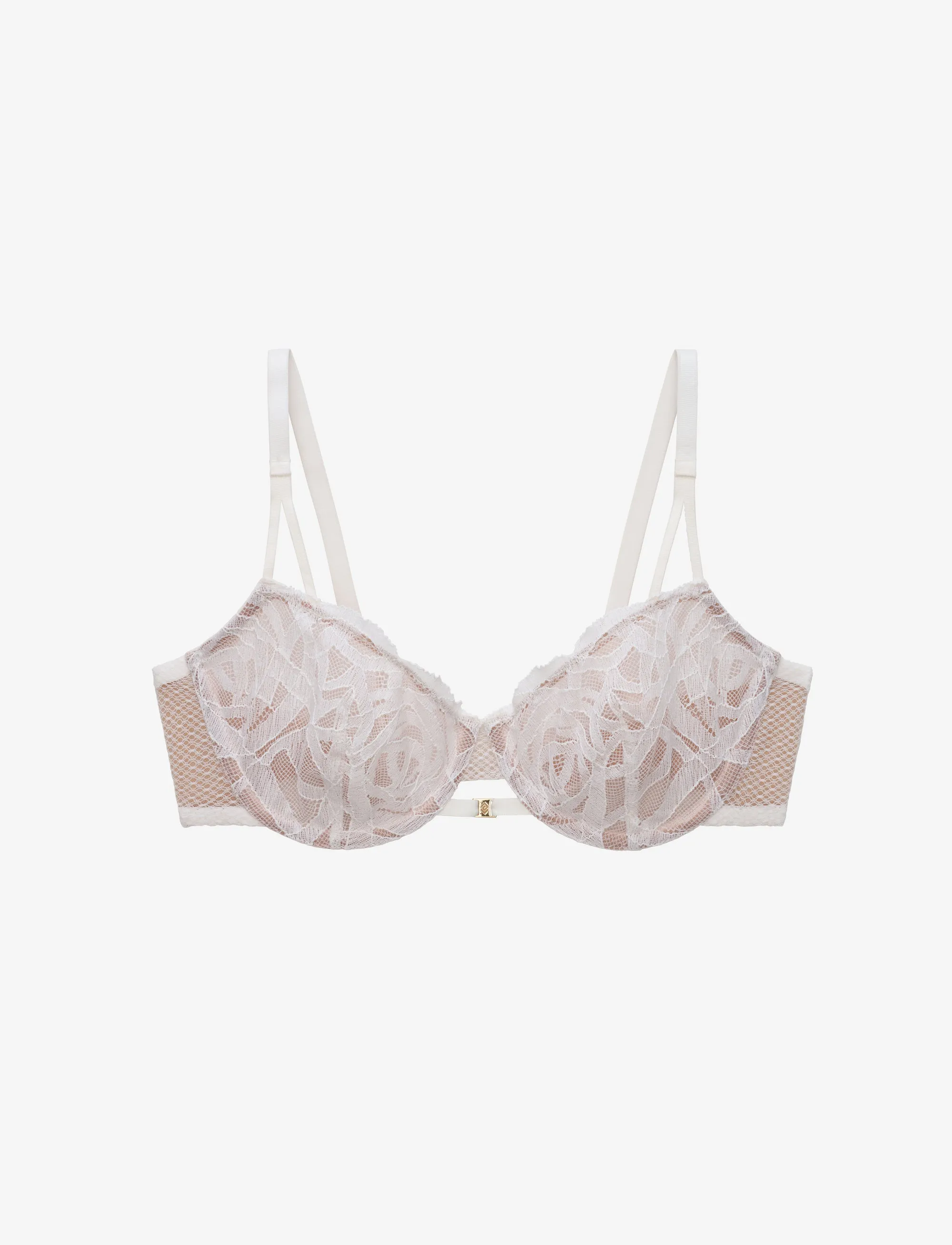 Rose Lace Unlined Demi Bra