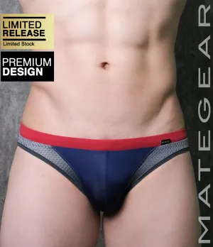 Sexy Mens Swimwear Ultra Swim Racer Bikini - Tak Jae (Low Rise Flat Front / With Drawstring)