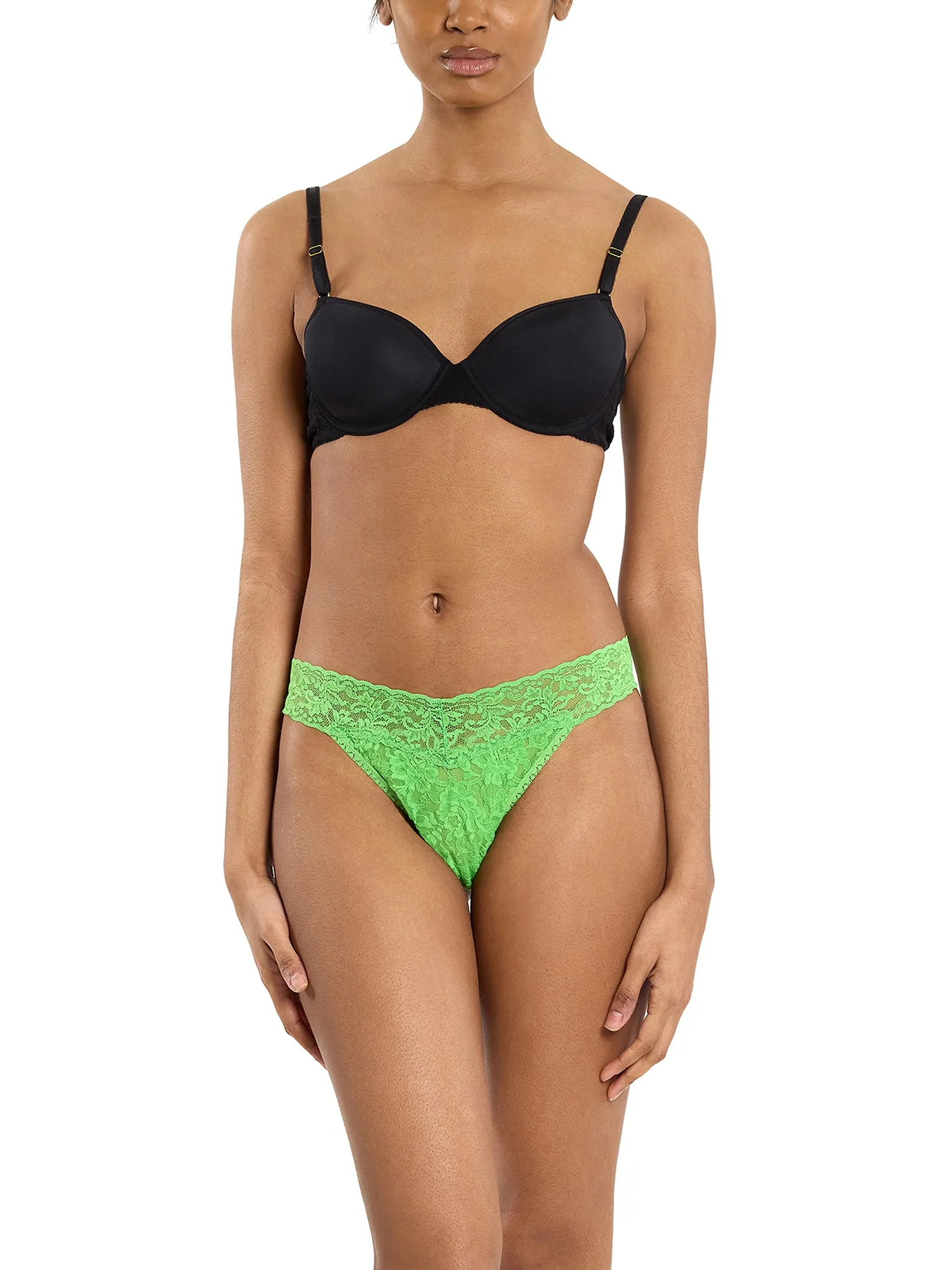 Signature Lace® Original Rise Thong Lucky Me Green