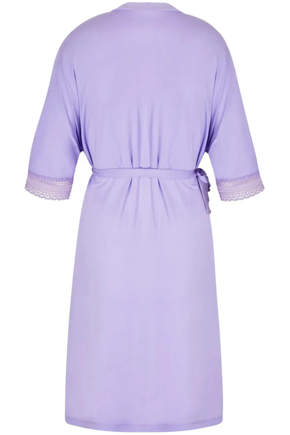 Simply Graphic Mid-Length Robe in Lilac