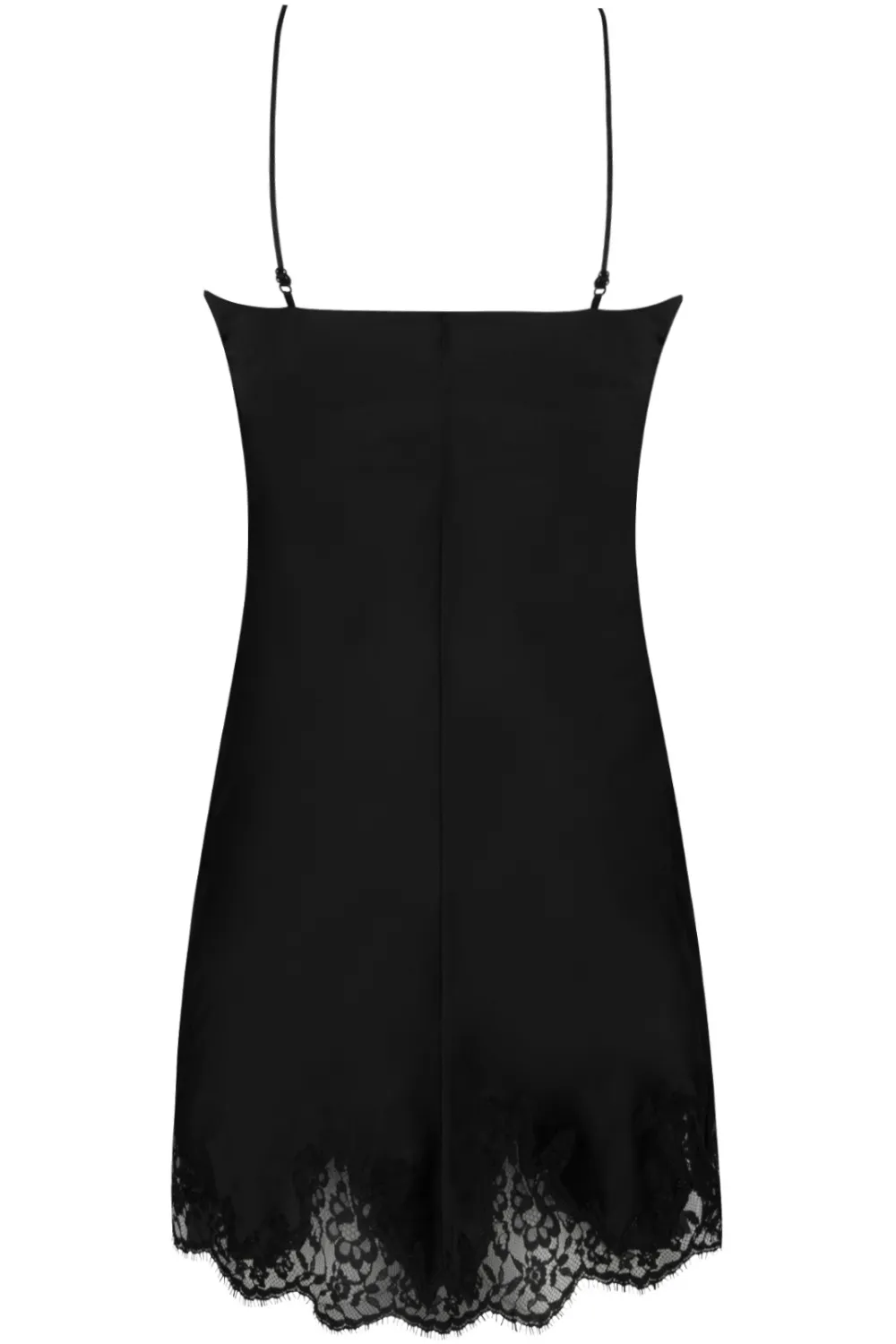 Splendeur Soie Silk Night Dress in Black