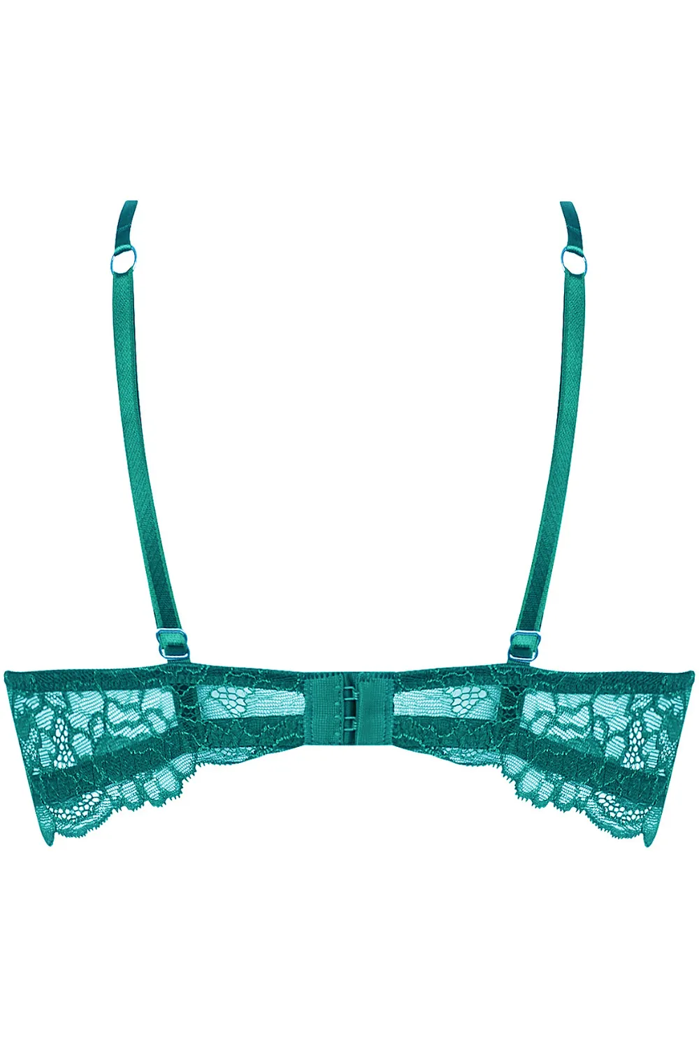 Sublime En Dentelle Half Cup Bra in Green