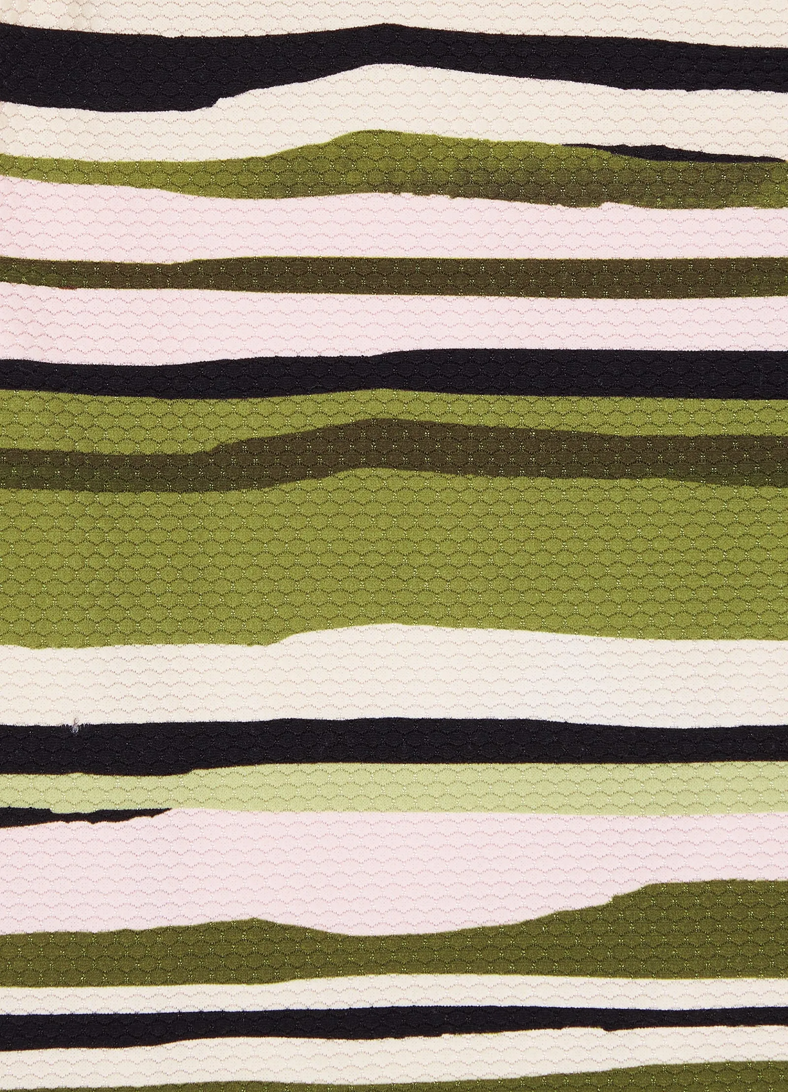 Sun Stripe One Shoulder One Piece - Avocado