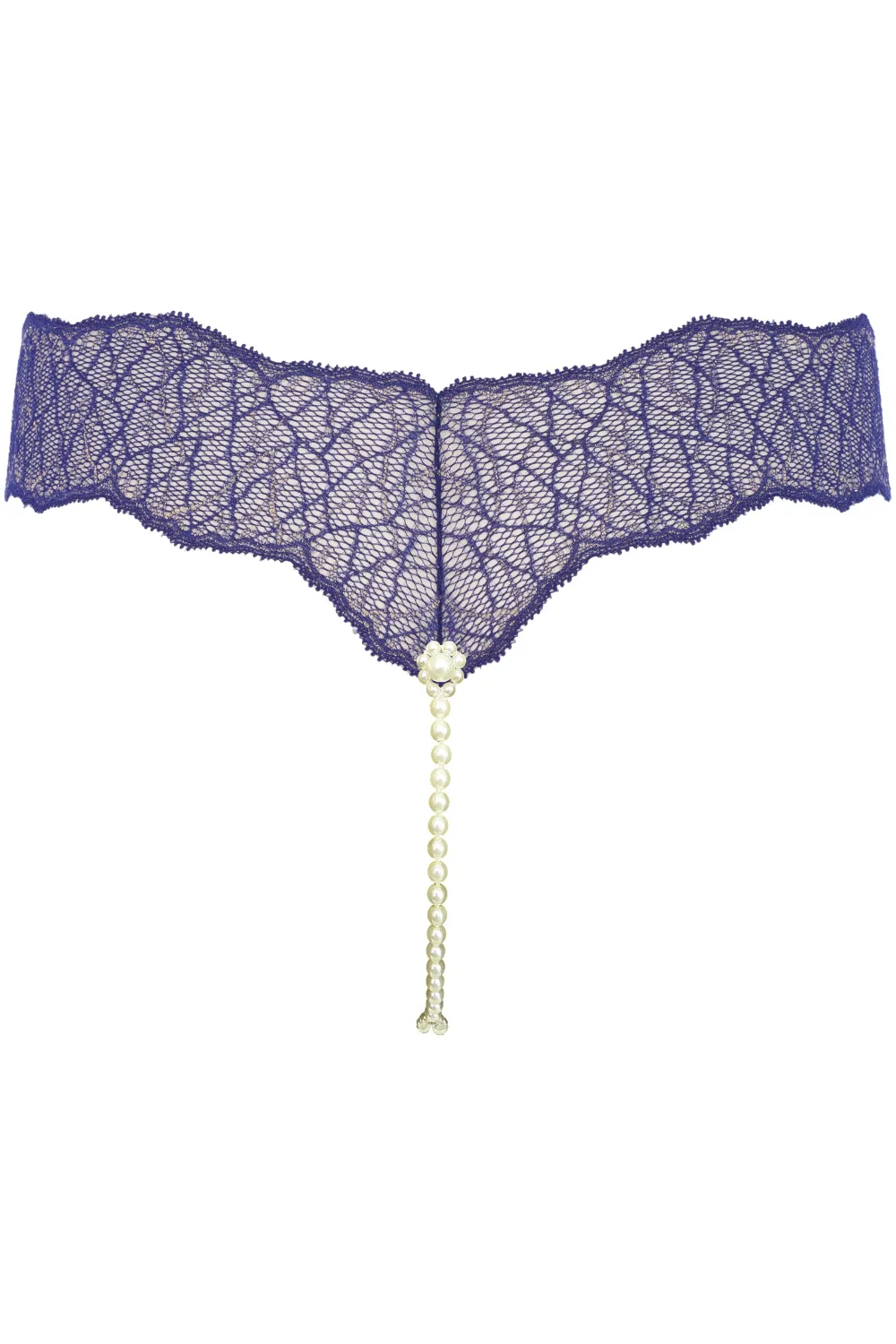 Sydney Daisy Double Pearl Thong in Blue