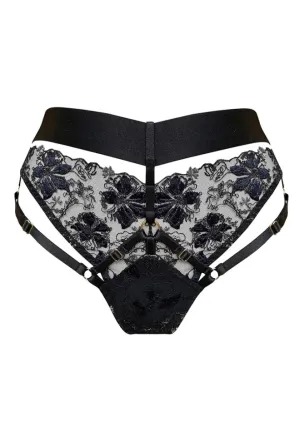 Vita High Waist Thong Black