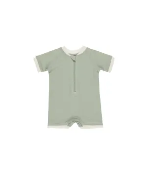 Zip Rashguard One-Piece - Sage